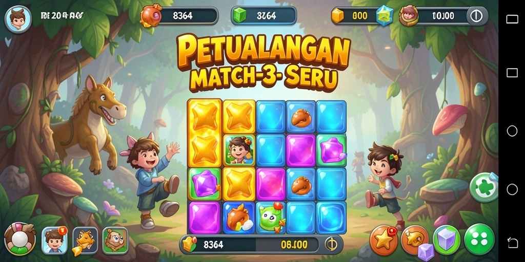 Tampilan luar biasa dari gameplay 8364 yang penuh warna.