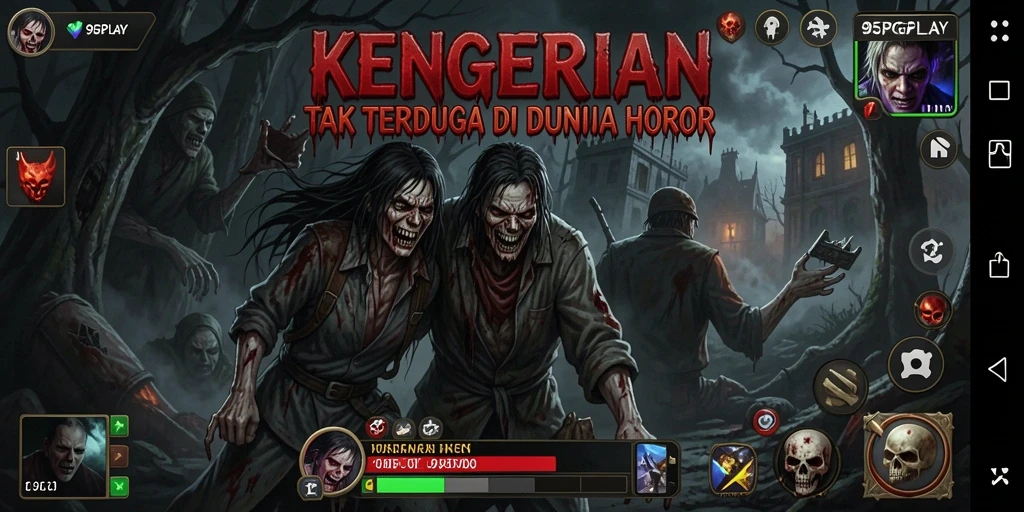Tangkapan layar utama menunjukkan momen mencekam dalam gameplay Horror.
