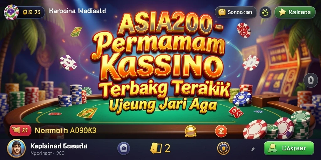 Gameplay ASIA200 menunjukkan suasana kasino yang nyata dan mengasyikkan.