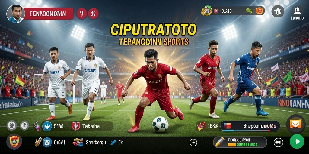 Screenshot permainan CIPUTRATOTO yang menunjukkan aksi seru dalam olahraga.