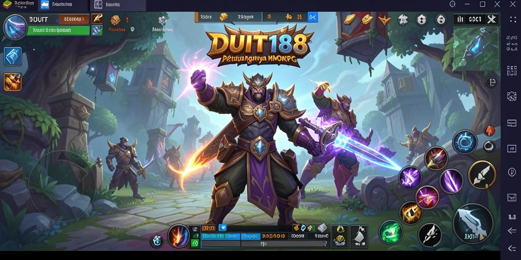 Tampilan gameplay menarik dari duels dan petualangan di DUIT188.
