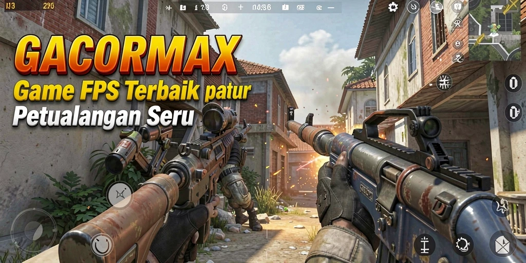 Screenshot utama GACORMAX menampilkan gameplay FPS yang mendebarkan.