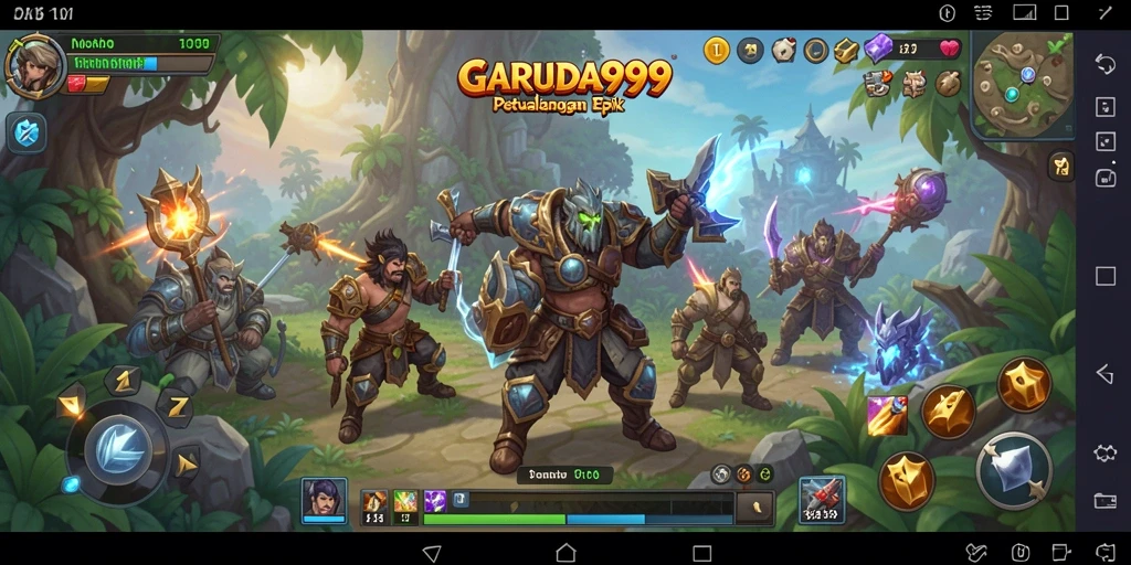 Tangkapan layar GARUDA999 menunjukkan pertempuran RPG yang mendebarkan dan grafis yang memukau.
