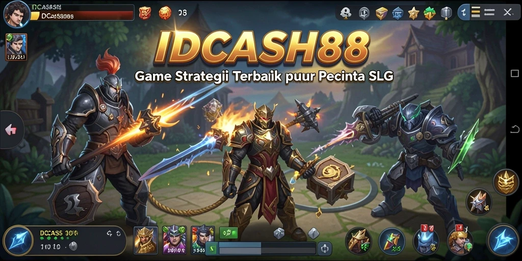 Tampilan gameplay mendalam dari IDCASH88, menampilkan strategi dan pembangunan.