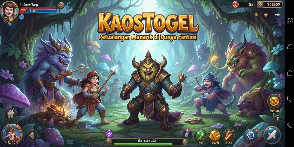 Tampilkan gameplay KAOSTOGEL yang penuh petualangan dan tantangan.