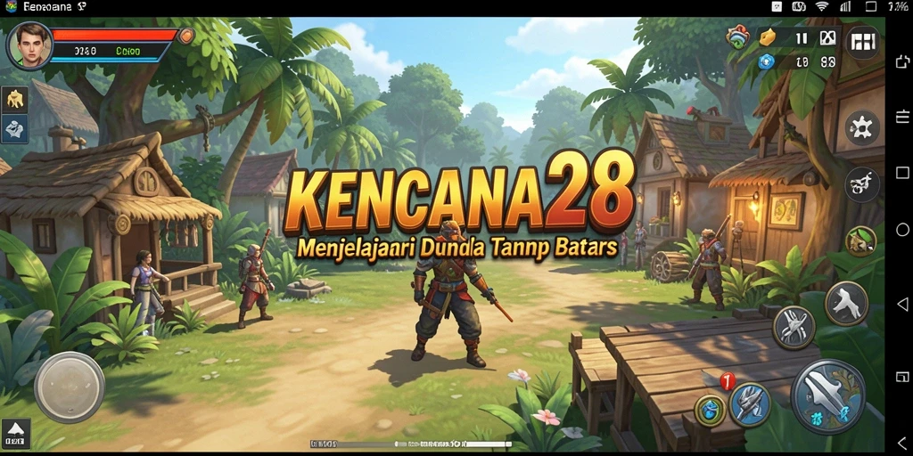 Tangkapan layar gameplay KENCANA28 yang menampilkan aksi petualangan Open World.