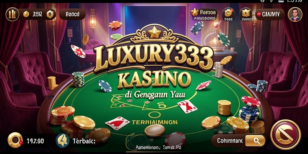 Tampilan antarmuka LUXURY333 yang menarik saat bermain kasino.