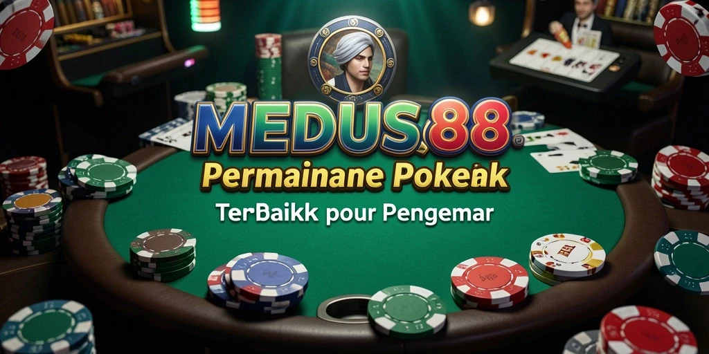 Tampilan menarik dari gameplay MEDUSA88 saat bermain Poker.