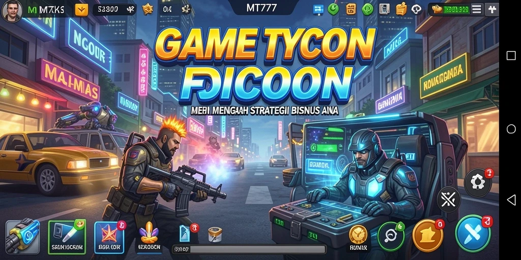Tampilan screenshot MT777 menunjukkan serunya gameplay Tycoon yang menarik.