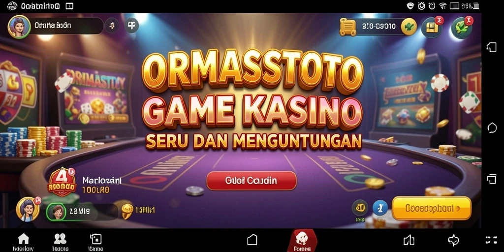 Screenshot ORMASSTOTO menunjukkan gameplay kasino yang menarik dan menegangkan.
