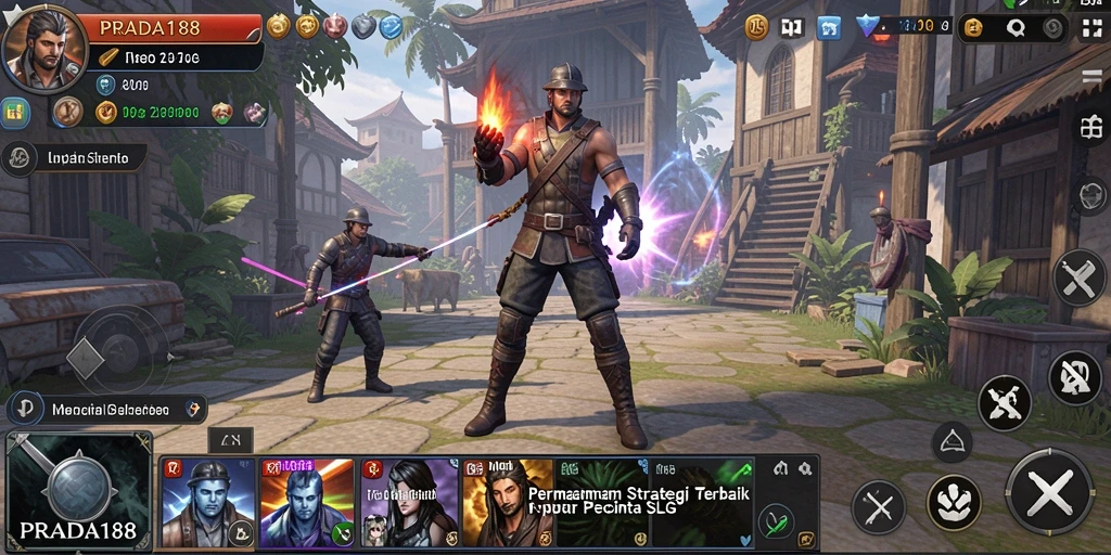 Tampilan menarik gameplay intens SLG PRADA188.
