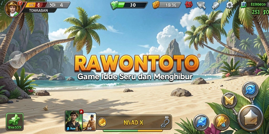 Tampilan gameplay seru dari game Idle RAWONTOTO yang mengasyikkan.