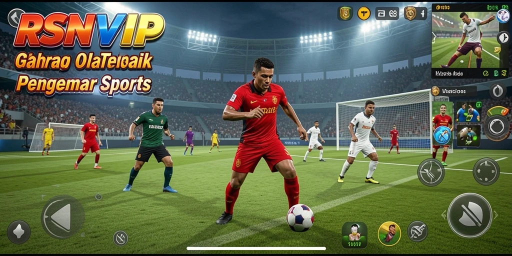 Screenshot utama RSNVIP menampilkan aksi seru dalam gameplay olahraga.