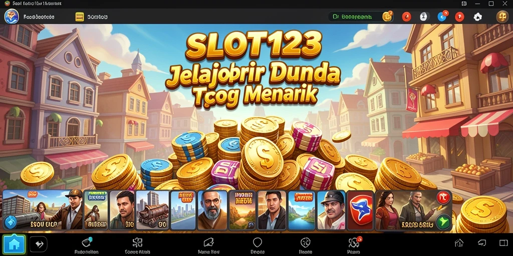 Tampilan gameplay menarik dari SLOT123 yang menampilkan manajemen bisnis Tycoon.