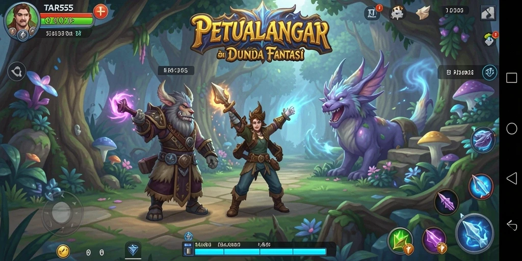 Gameplay seru dan tantangan di dunia petualangan.