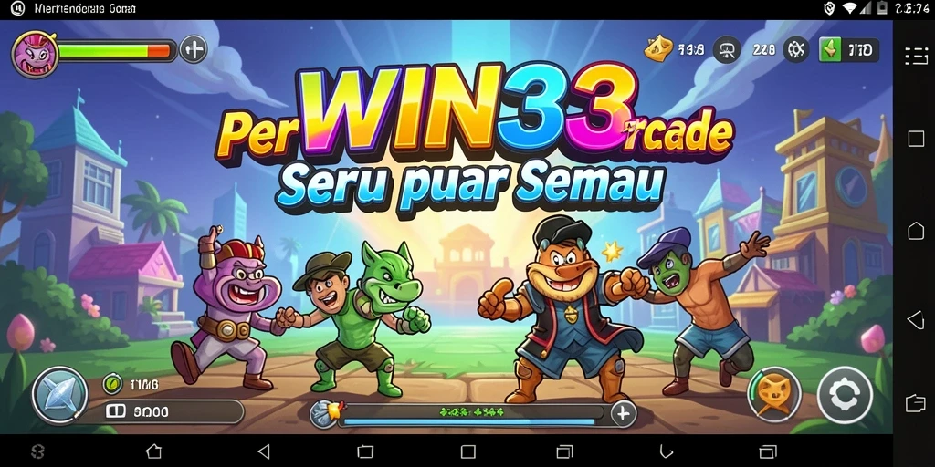 Screenshot gameplay WIN33 menunjukkan aksi seru dalam permainan Arcade.