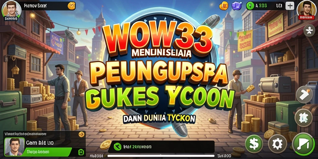 Gameplay WOW33 menampilkan pengelolaan bisnis yang menarik dan mengasyikkan.